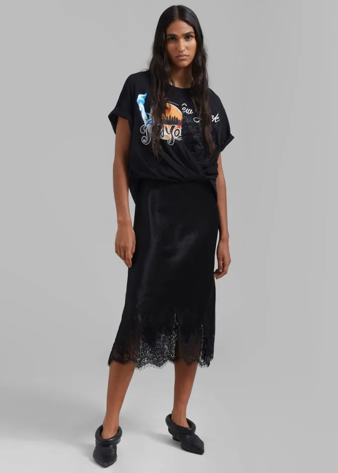 The Frankie Shop 31 Phillip Lim We Are NY Twist TShirt Slip Dress 8211 Black Multi Shop Dresses