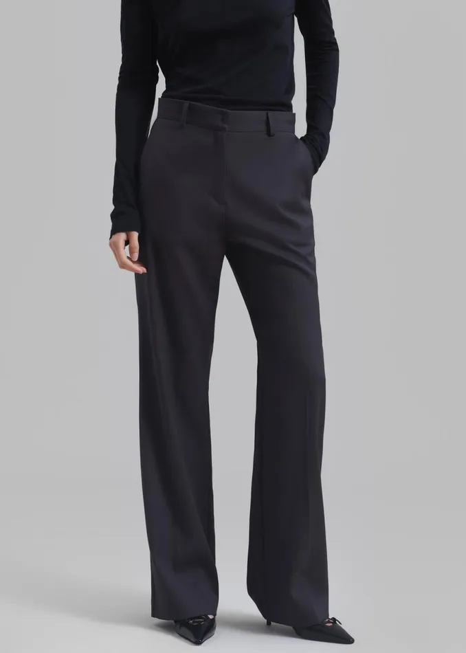 The Frankie Shop Alana Pants 8211 Charcoal Shop Clothing