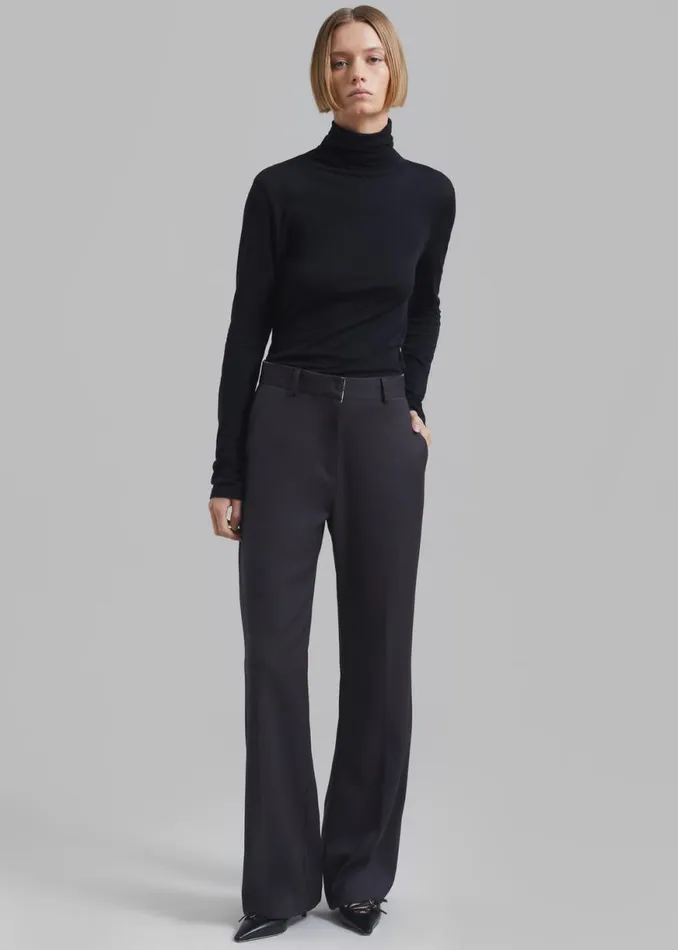The Frankie Shop Alana Pants 8211 Charcoal Shop Clothing