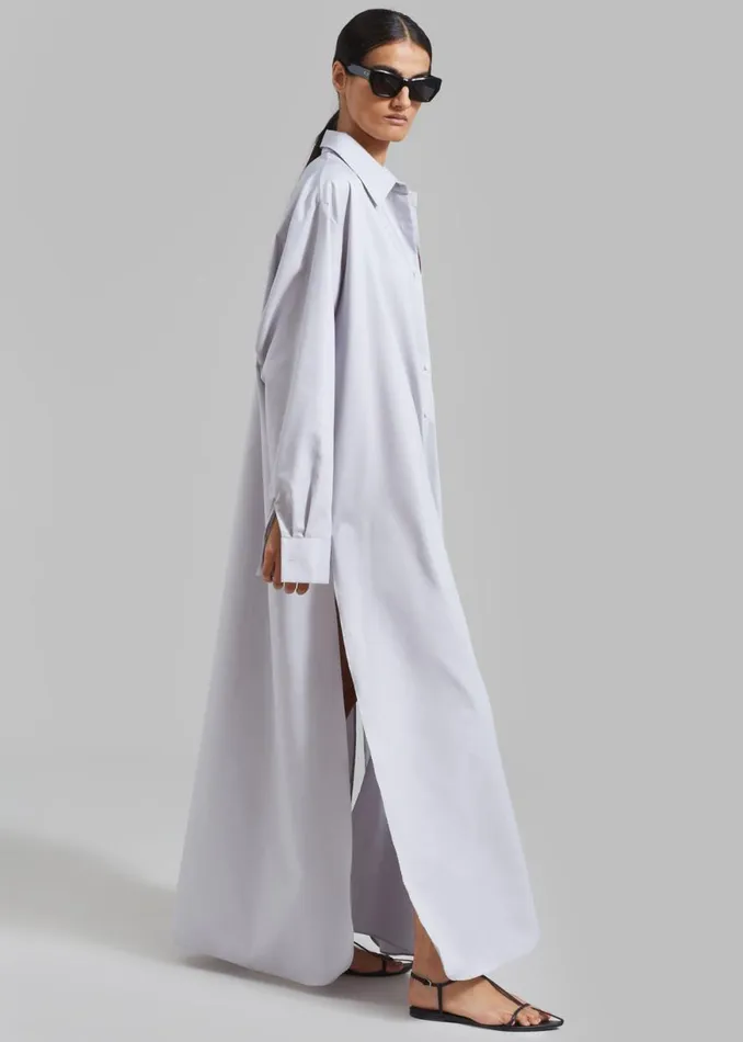 The Frankie Shop Avery Shirt Dress 8211 Grey Shop Dresses