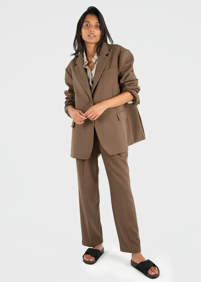 The Frankie Shop Bea Blazer 8211 Chocolate Shop Suits