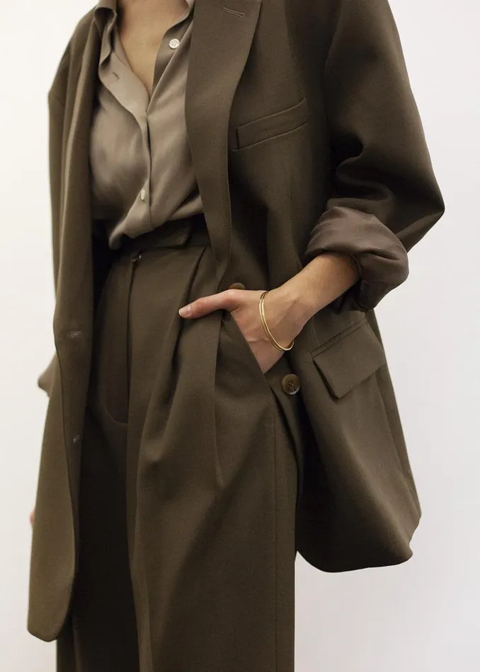 The Frankie Shop Bea Blazer 8211 Chocolate Shop Suits