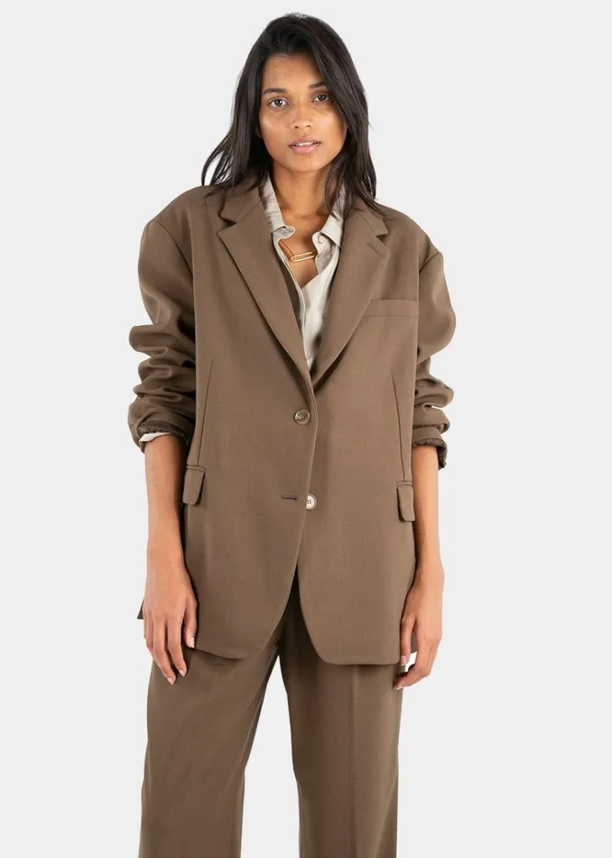 The Frankie Shop Bea Blazer 8211 Chocolate Shop Suits