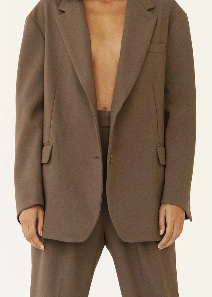 The Frankie Shop Bea Blazer 8211 Chocolate Shop Suits