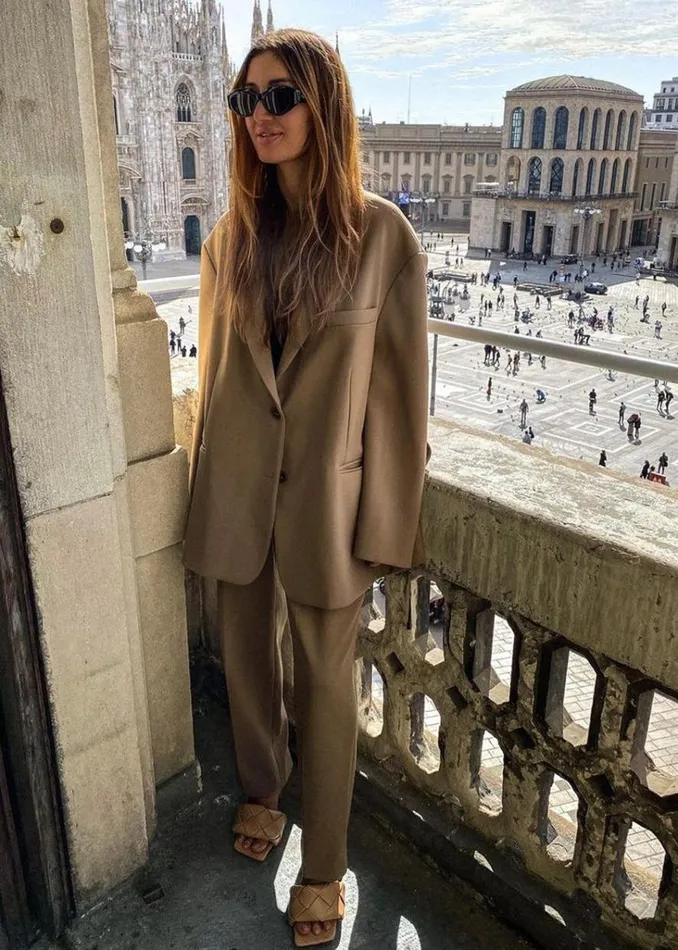 The Frankie Shop Bea Blazer 8211 Latte Shop Suits