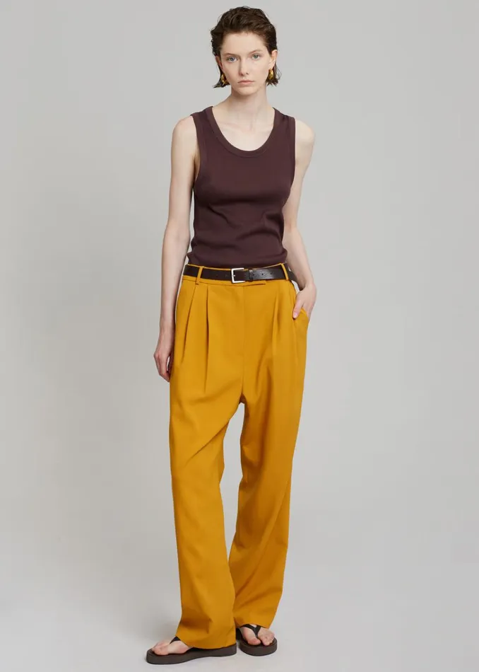 The Frankie Shop Bea Suit Pants 8211 Mustard Shop Suits