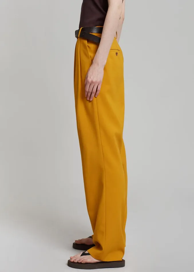 The Frankie Shop Bea Suit Pants 8211 Mustard Shop Suits