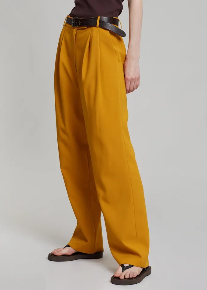 The Frankie Shop Bea Suit Pants 8211 Mustard Shop Suits