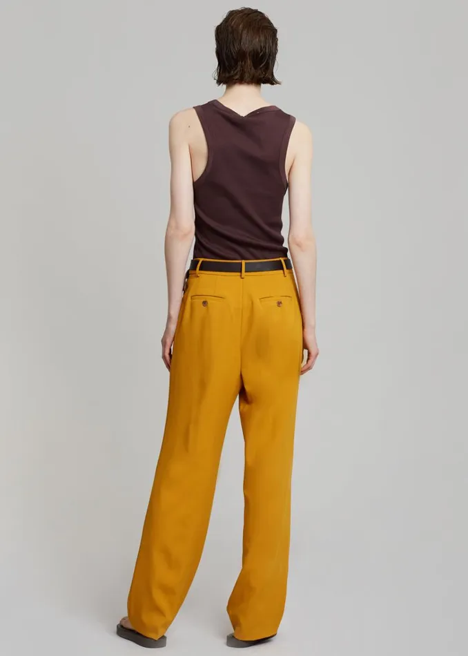 The Frankie Shop Bea Suit Pants 8211 Mustard Shop Suits