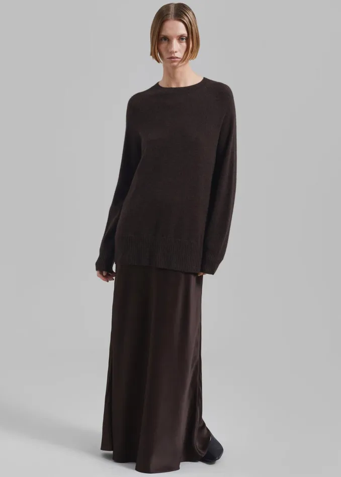 The Frankie Shop Christopher Esber Monument Long Dress 8211 Cocoa Shop Clothing