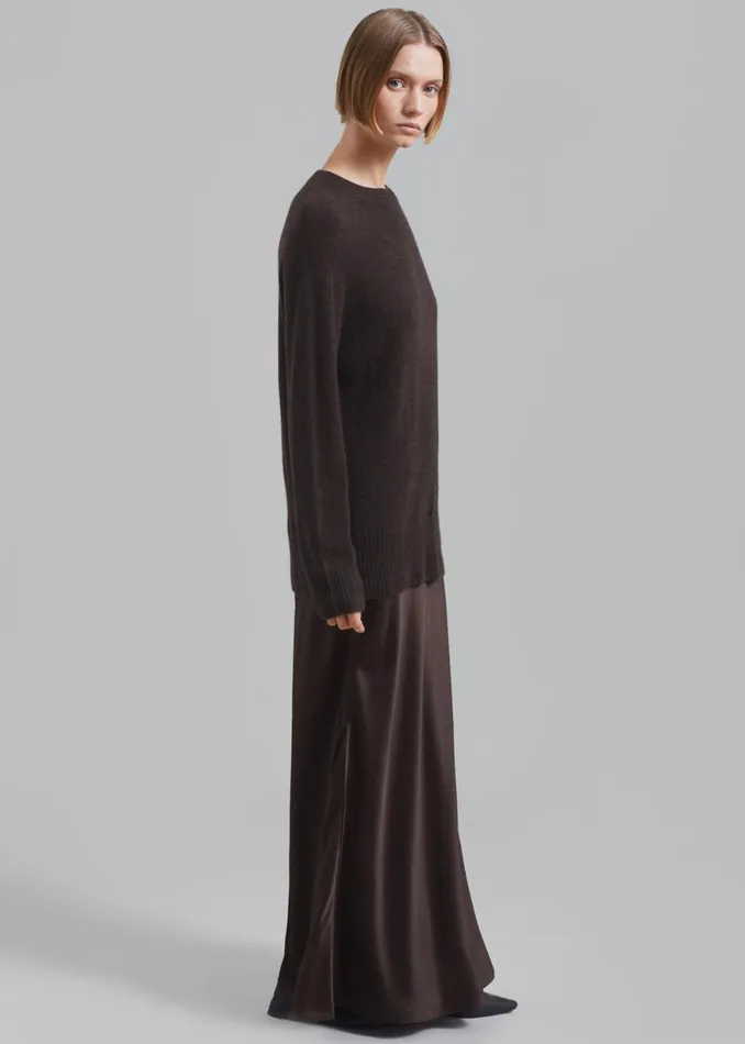 The Frankie Shop Christopher Esber Monument Long Dress 8211 Cocoa Shop Clothing