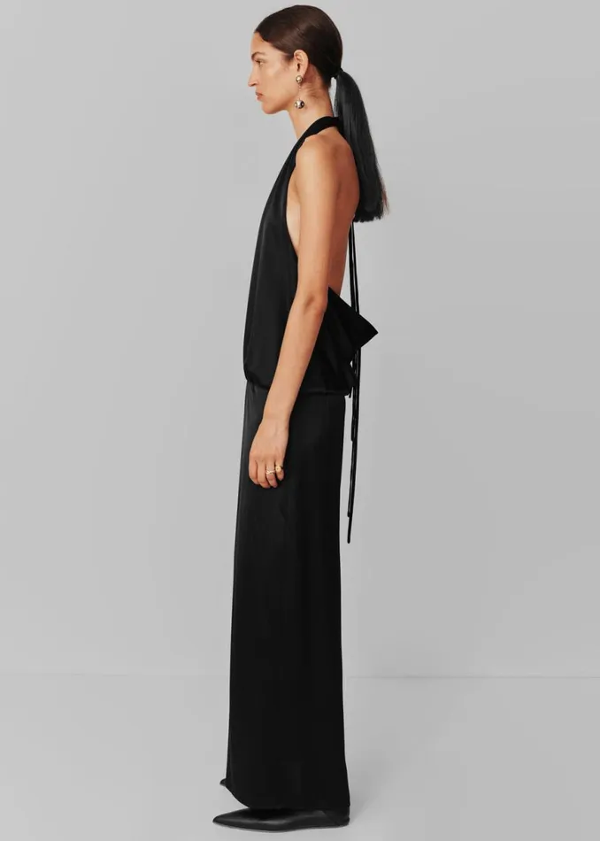 The Frankie Shop Esse Studios Mono Halter Dress 8211 Black Shop Clothing