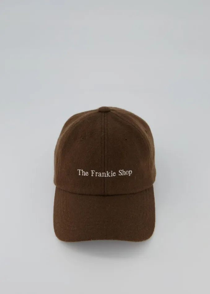 The Frankie Shop Frankie Wool Baseball Cap 8211 Chocolate Shop Accessories