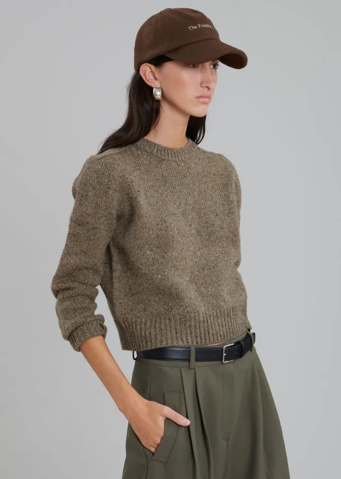 The Frankie Shop Frankie Wool Baseball Cap 8211 Chocolate Shop Accessories