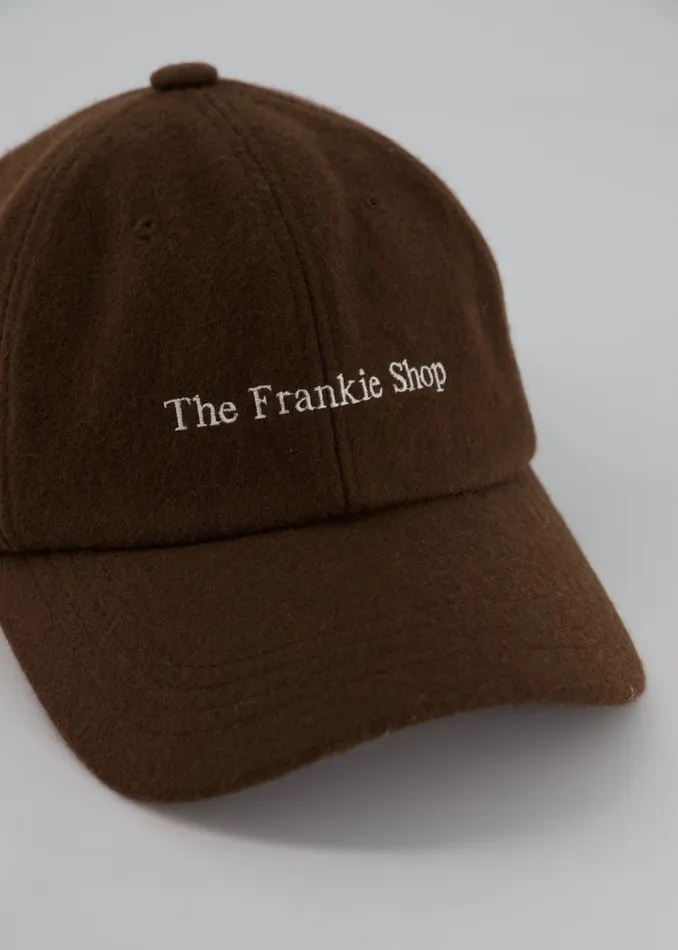 The Frankie Shop Frankie Wool Baseball Cap 8211 Chocolate Shop Accessories