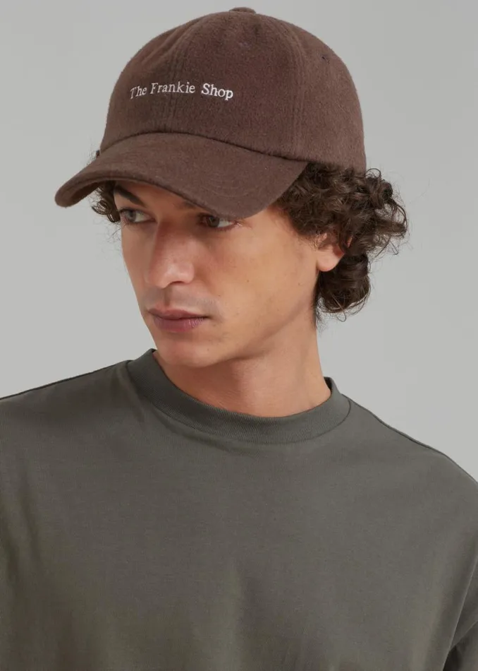 The Frankie Shop Frankie Wool Baseball Cap 8211 Chocolate Shop Accessories
