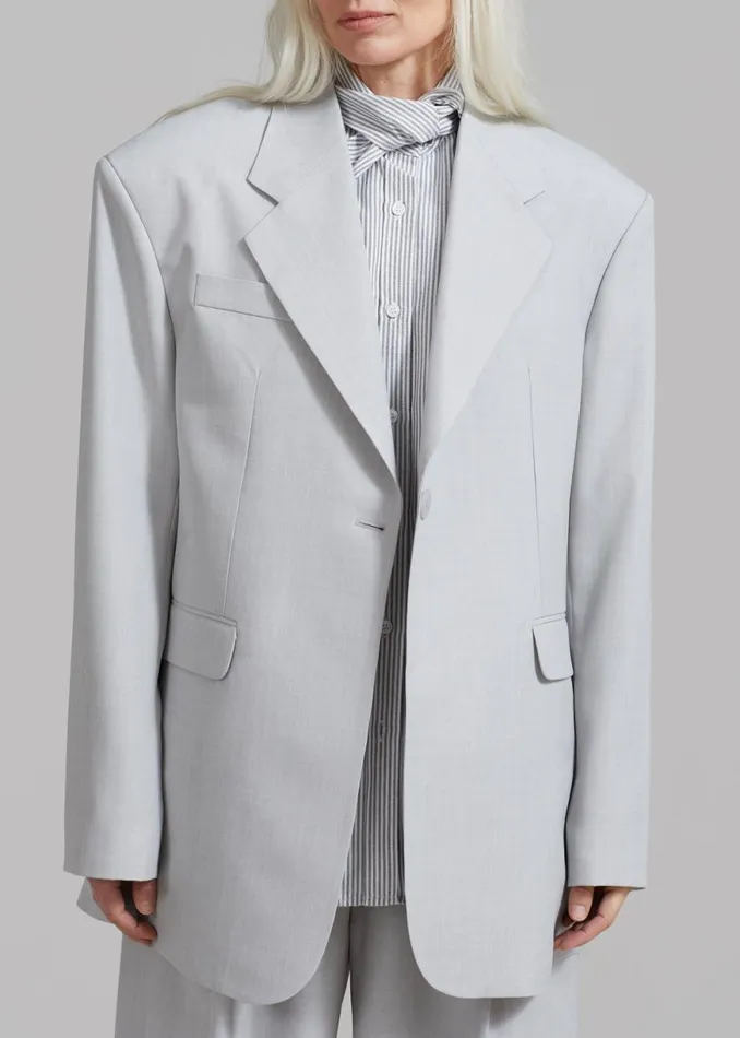 The Frankie Shop Gladys Blazer 8211 Grey Shop Suits