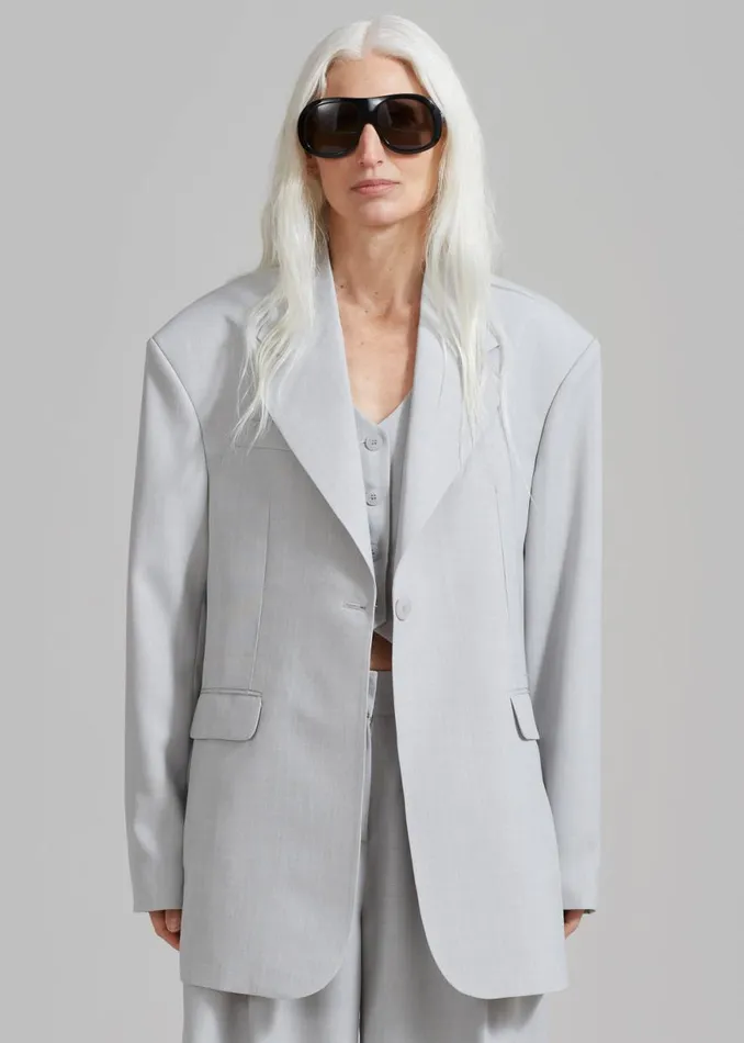 The Frankie Shop Gladys Blazer 8211 Grey Shop Suits