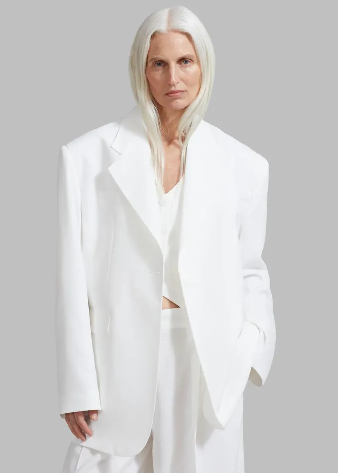 The Frankie Shop Gladys Blazer 8211 White Shop Suits