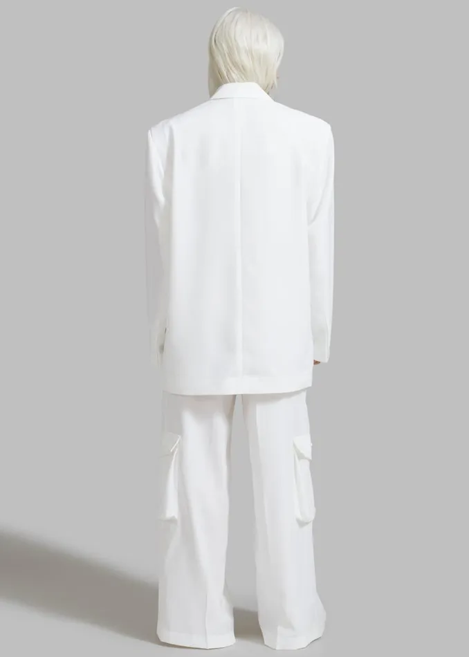 The Frankie Shop Gladys Blazer 8211 White Shop Suits