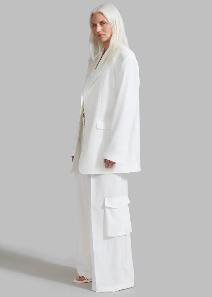 The Frankie Shop Gladys Blazer 8211 White Shop Suits