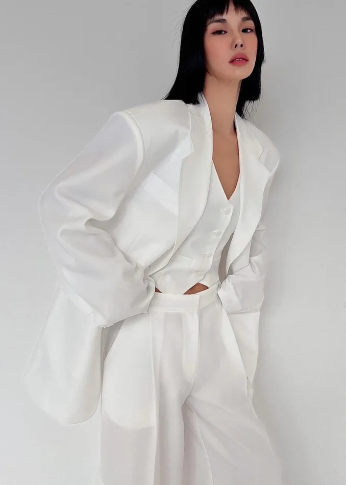 The Frankie Shop Gladys Blazer 8211 White Shop Suits