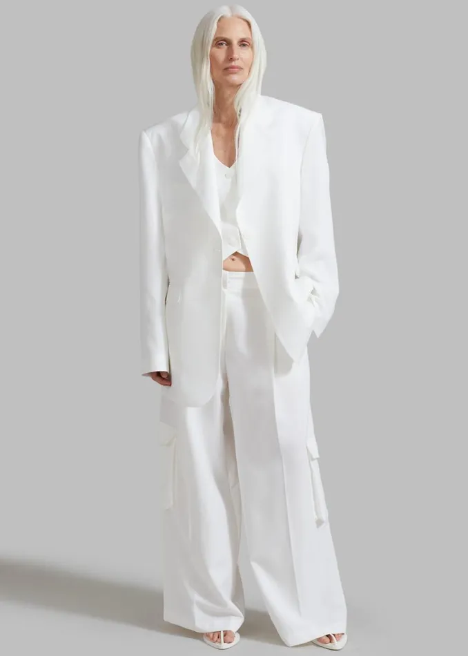 The Frankie Shop Gladys Blazer 8211 White Shop Suits