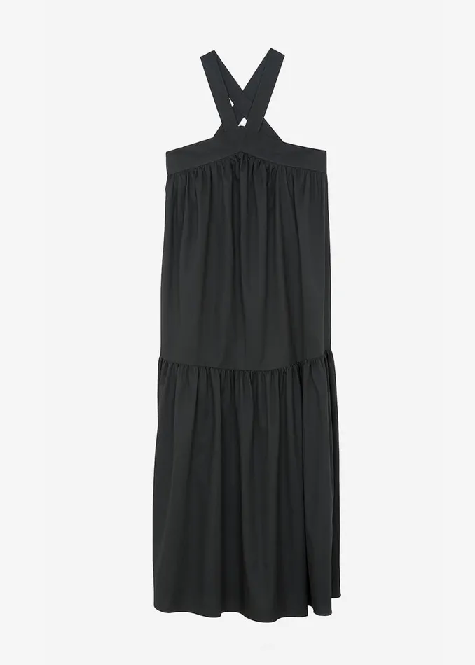 The Frankie Shop Gracie Halter Maxi Dress 8211 Charcoal Shop Dresses
