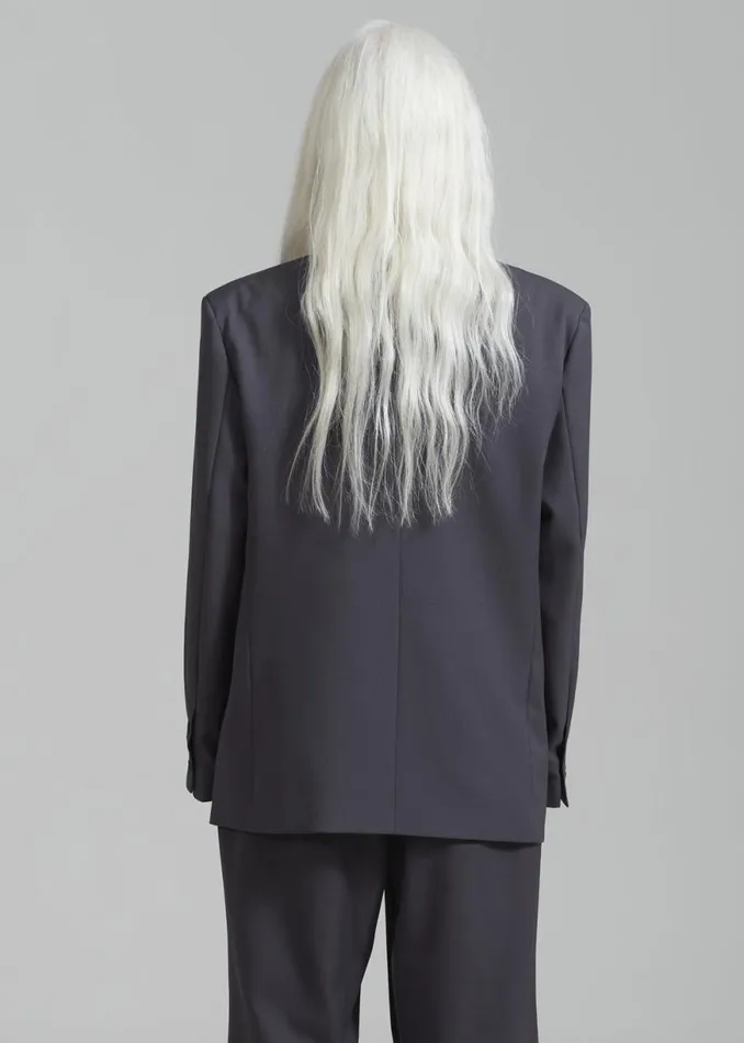The Frankie Shop Janell Blazer 8211 Dark Grey Shop Suits