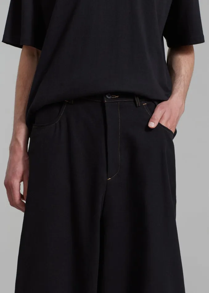The Frankie Shop Joshua Baggy Pants 8211 Black Shop Clothing