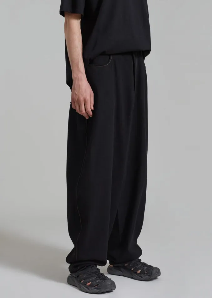 The Frankie Shop Joshua Baggy Pants 8211 Black Shop Clothing