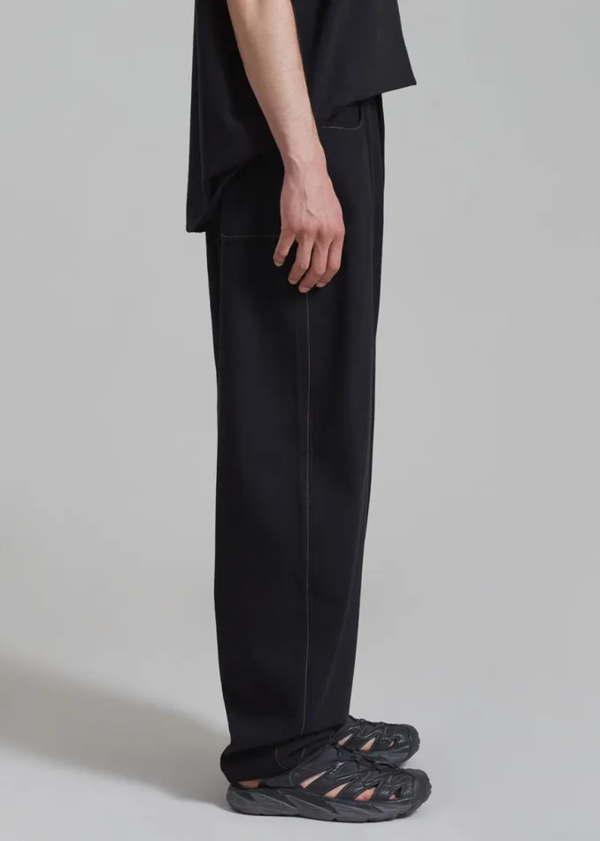 The Frankie Shop Joshua Baggy Pants 8211 Black Shop Clothing