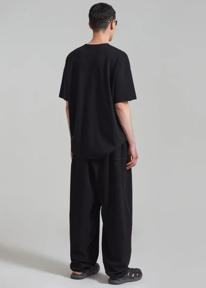 The Frankie Shop Joshua Baggy Pants 8211 Black Shop Clothing