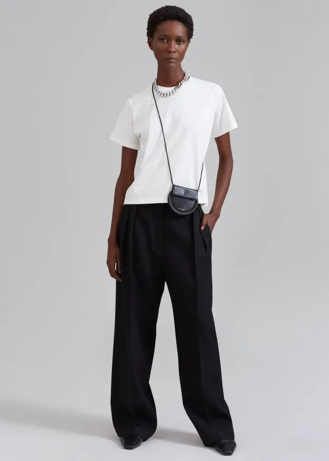 The Frankie Shop JW Anderson BumperMoon Coin Purse 8211 Black Shop Accessories