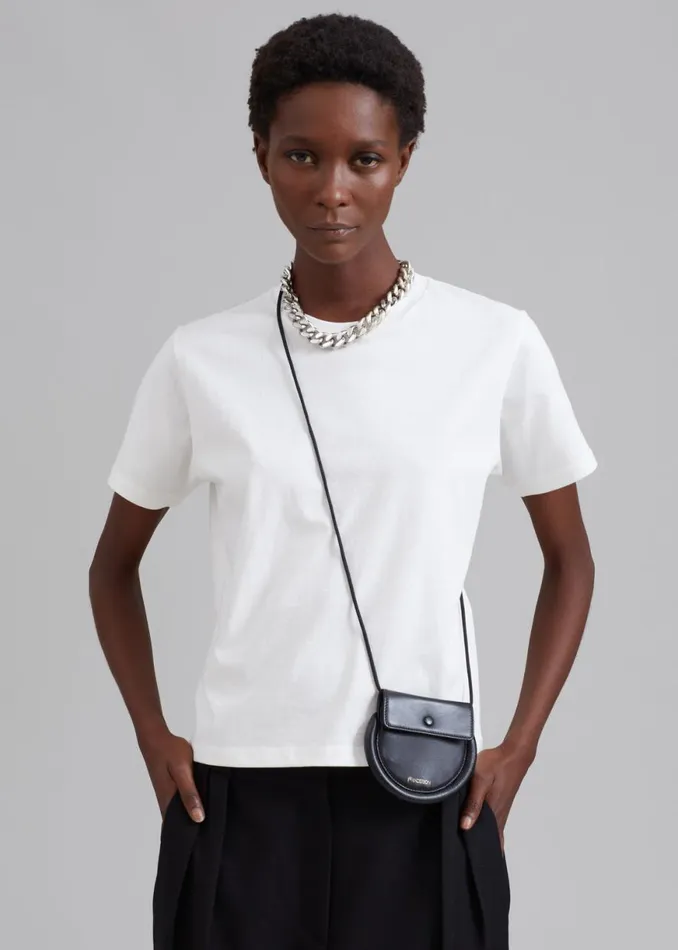 The Frankie Shop JW Anderson BumperMoon Coin Purse 8211 Black Shop Accessories