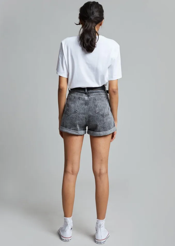 The Frankie Shop Lilou Simple Tee 8211 Optic White Shop Tops