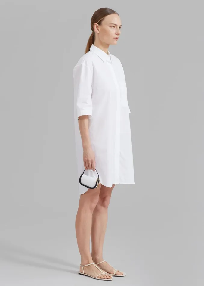 The Frankie Shop Loulou Studio Evora Shirt Dress 8211 White Shop Dresses