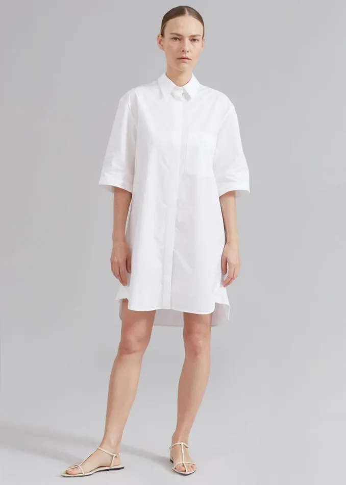 The Frankie Shop Loulou Studio Evora Shirt Dress 8211 White Shop Dresses