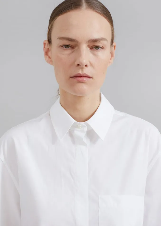 The Frankie Shop Loulou Studio Evora Shirt Dress 8211 White Shop Dresses