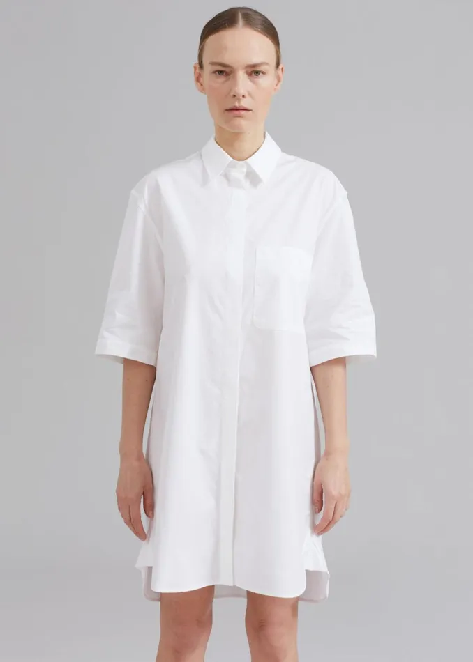 The Frankie Shop Loulou Studio Evora Shirt Dress 8211 White Shop Dresses
