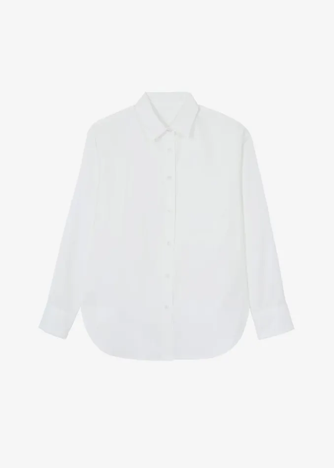The Frankie Shop Lui White Shirt 8211 White Stripe Shop Tops