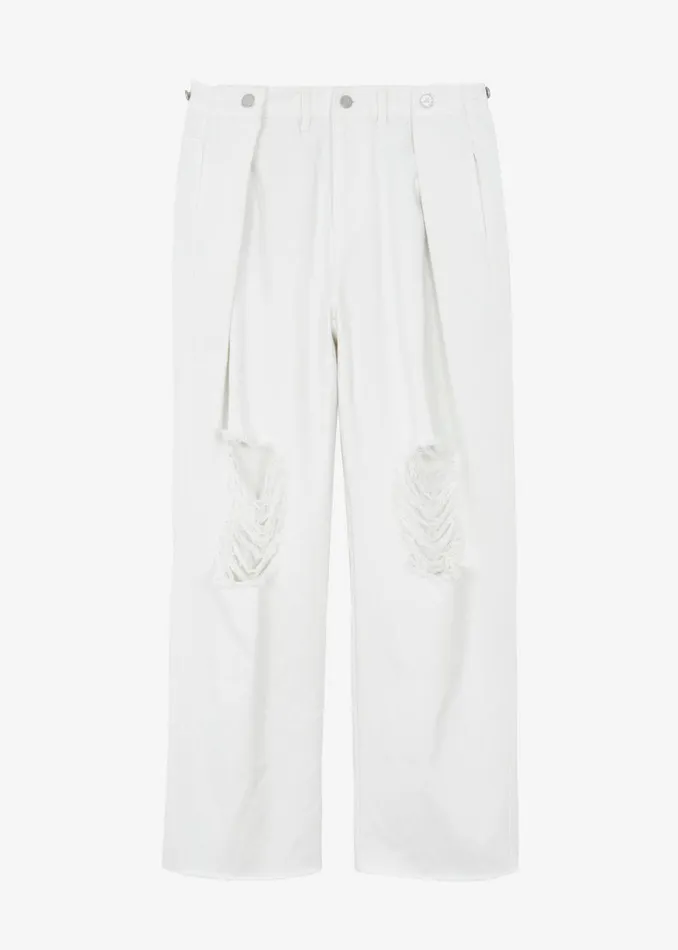 The Frankie Shop Mercer Ripped Jeans 8211 White Shop Clothing