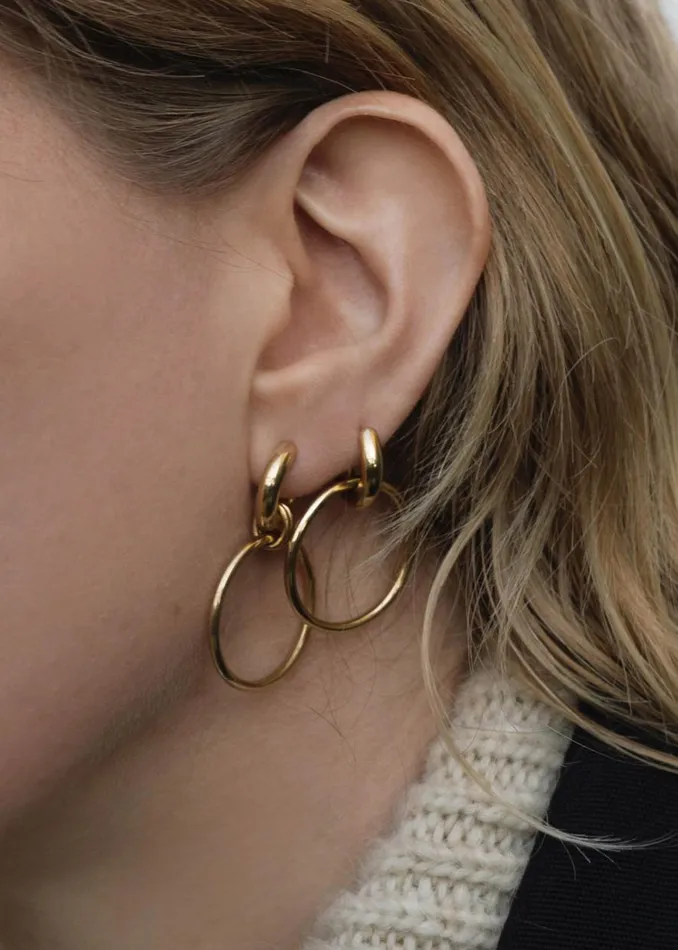 The Frankie Shop Otiumberg San Raphael Hoops 8211 Gold Shop Accessories
