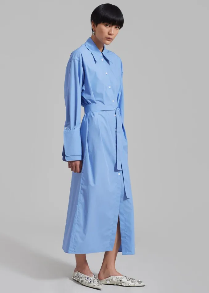 The Frankie Shop Rhe Poplin Shirt Dress 8211 Serenity Shop Dresses