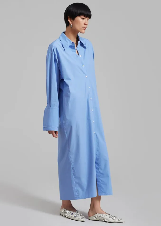 The Frankie Shop Rhe Poplin Shirt Dress 8211 Serenity Shop Dresses
