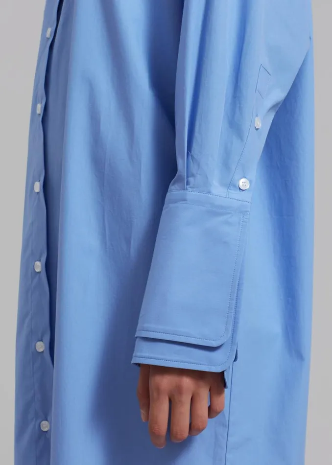 The Frankie Shop Rhe Poplin Shirt Dress 8211 Serenity Shop Dresses