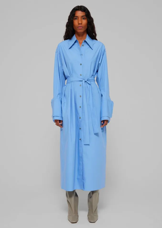 The Frankie Shop Rhe Poplin Shirt Dress 8211 Serenity Shop Dresses