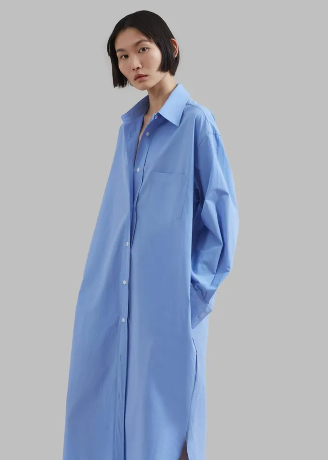 The Frankie Shop Raven Pocket Shirt Dress 8211 Sky Shop Dresses