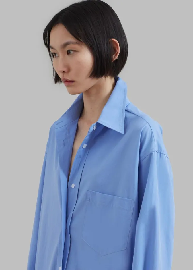 The Frankie Shop Raven Pocket Shirt Dress 8211 Sky Shop Dresses