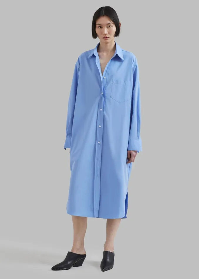 The Frankie Shop Raven Pocket Shirt Dress 8211 Sky Shop Dresses